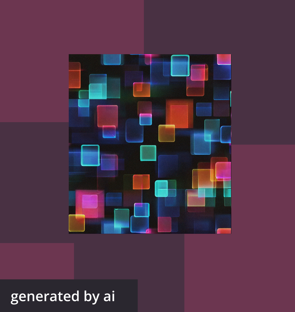 Abstract, futuristic image generated by AI