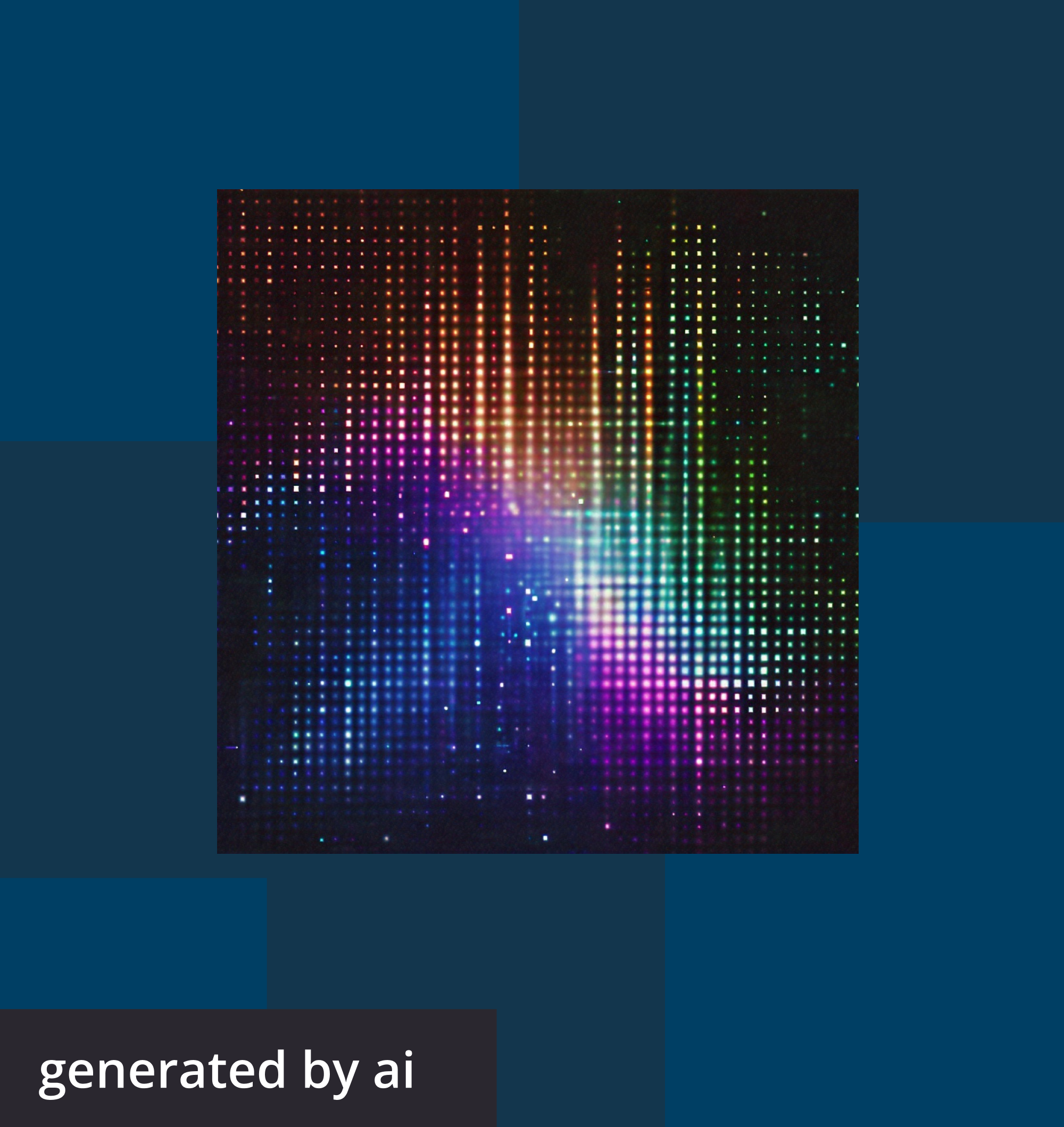 Abstract, futuristic image generated by AI