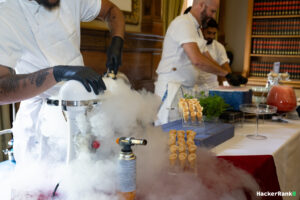 Guests also enjoyed the delightful experience of traditional cream tea and the exciting displays of molecular gastronomy,